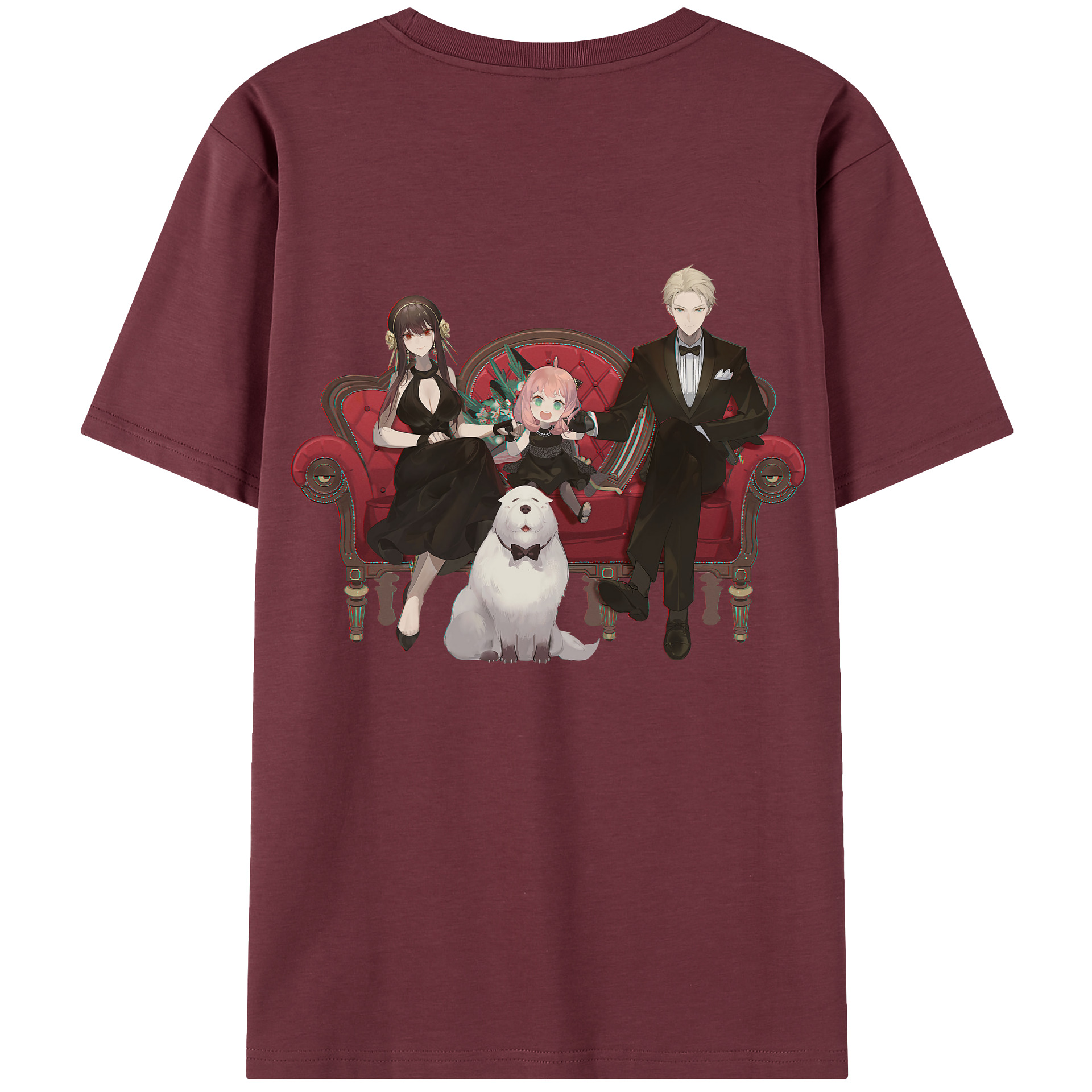 （画像用） SPY×FAMILY间谍家家酒 綿100％半袖Tシャツ（背面プリント）